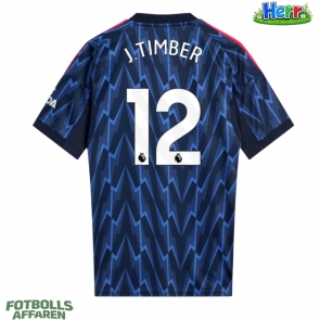 Arsenal Jurrien Timber #12 Bortatröja 2025-26 Kortärmad